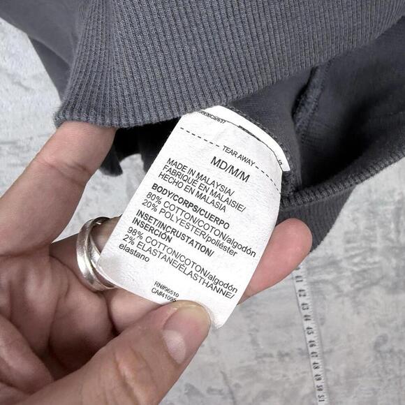 Under Armour Project Rock Hoodie Gray Bull Logo Size M Blood Sweat Respect Gym - Picture 5 of 10